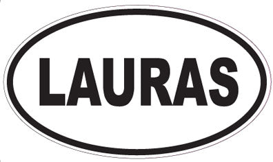 LAURAS - Oval Sticker