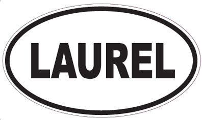 LAUREL - Oval Sticker