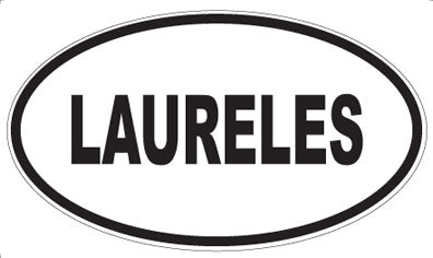 LAURELES - Oval Magnet