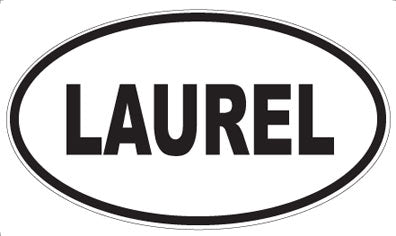 LAUREL - Oval Magnet