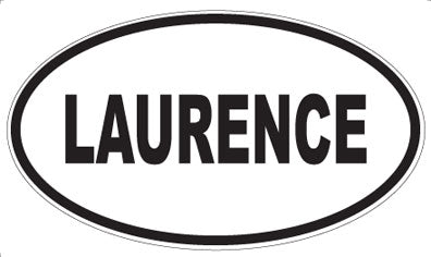 LAURENCE - Oval Sticker