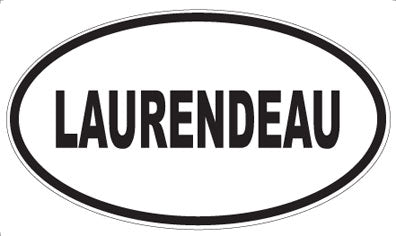 LAURENDEAU - Oval Sticker