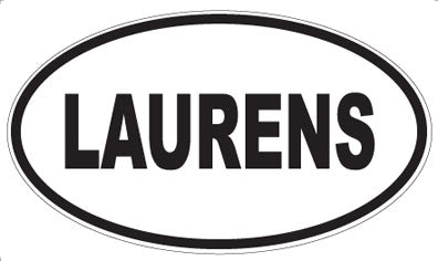 LAURENS - Oval Sticker