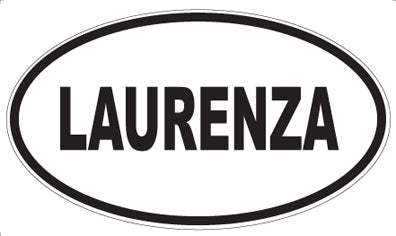 LAURENZA - Oval Sticker