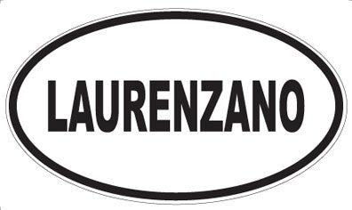 LAURENZANO - Oval Sticker