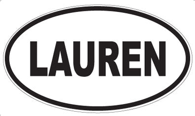 LAUREN - Oval Magnet