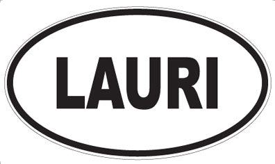 LAURI - Oval Sticker