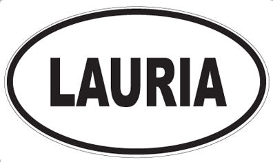 LAURIA - Oval Sticker