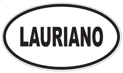 LAURIANO - Oval Sticker