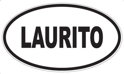 LAURITO - Oval Sticker
