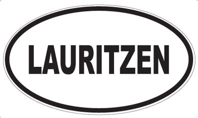LAURITZEN - Oval Sticker