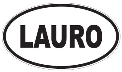 LAURO - Oval Sticker