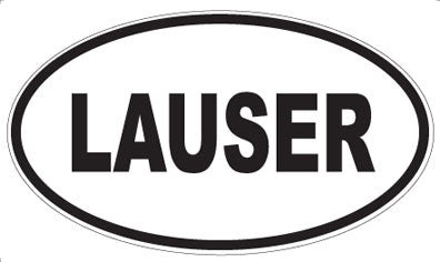 LAUSER - Oval Sticker