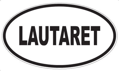 LAUTARET - Oval Sticker