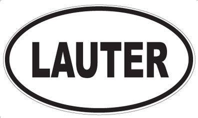 LAUTER - Oval Sticker
