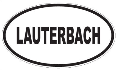 LAUTERBACH - Oval Sticker
