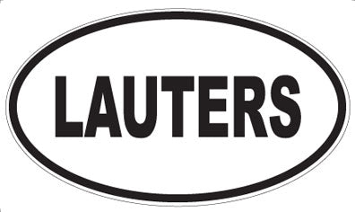 LAUTERS - Oval Sticker