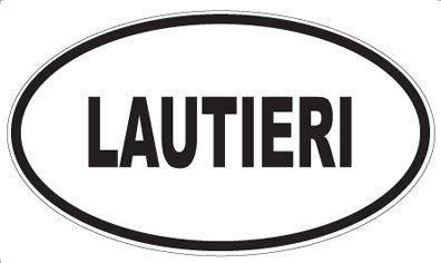 LAUTIERI - Oval Sticker