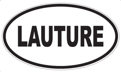 LAUTURE - Oval Sticker