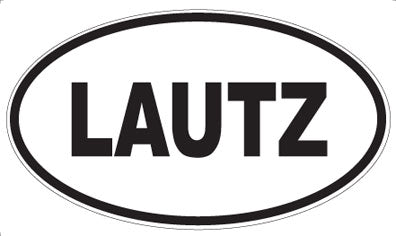 LAUTZ - Oval Sticker