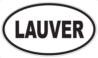 LAUVER - Oval Sticker