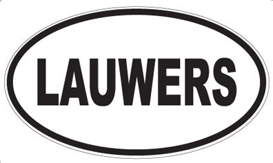 LAUWERS - Oval Sticker
