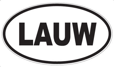 LAUW - Oval Magnet