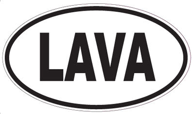 LAVA - Oval Sticker