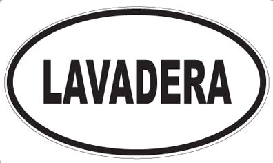 LAVADERA - Oval Sticker