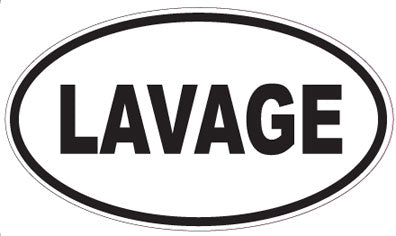 LAVAGE - Oval Sticker