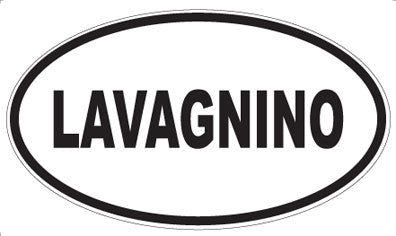 LAVAGNINO - Oval Sticker