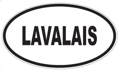 LAVALAIS - Oval Sticker