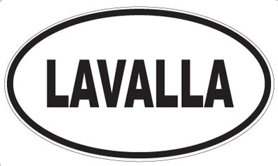 LAVALLA - Oval Sticker