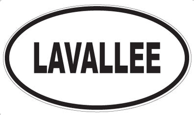 LAVALLEE - Oval Sticker