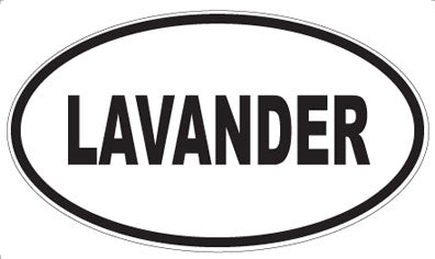 LAVANDER - Oval Magnet