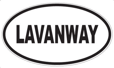 LAVANWAY - Oval Sticker