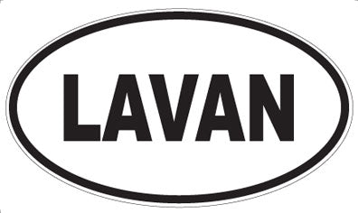 LAVAN - Oval Magnet