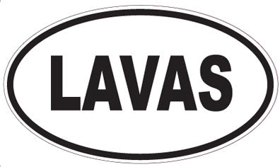 LAVAS - Oval Magnet