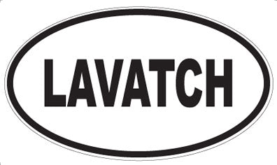 LAVATCH - Oval Sticker