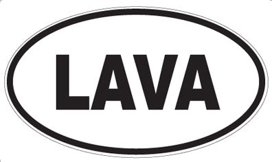 LAVA - Oval Magnet