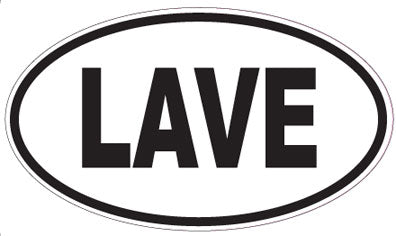 LAVE - Oval Sticker