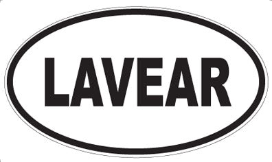 LAVEAR - Oval Sticker