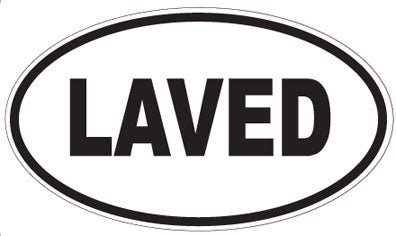 LAVED - Oval Sticker