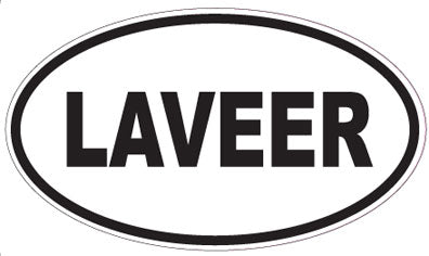LAVEER - Oval Sticker