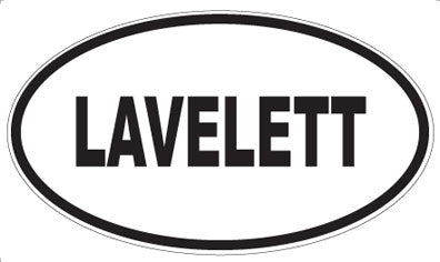 LAVELETT - Oval Sticker
