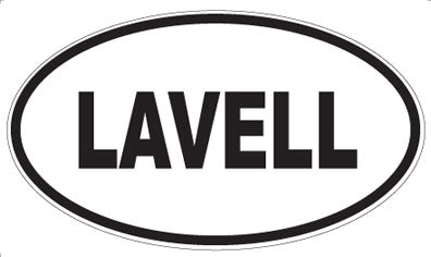LAVELL - Oval Sticker