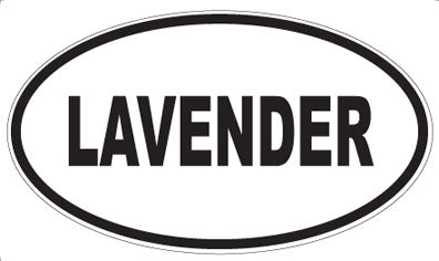 LAVENDER - Oval Magnet