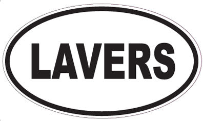 LAVERS - Oval Sticker