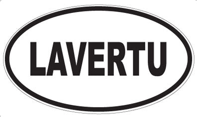 LAVERTU - Oval Sticker