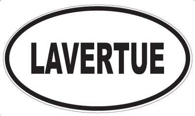 LAVERTUE - Oval Sticker